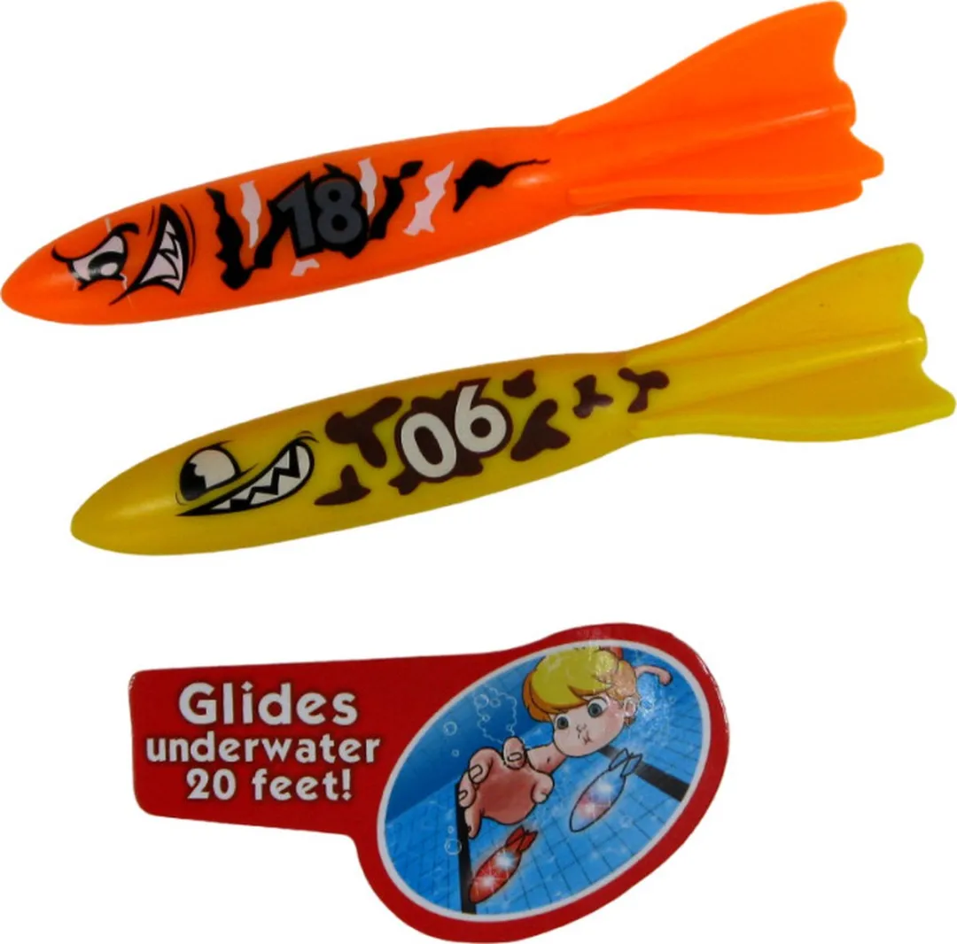 Jonotoys Duik Torpedo - 2 Stuks - Multicolor