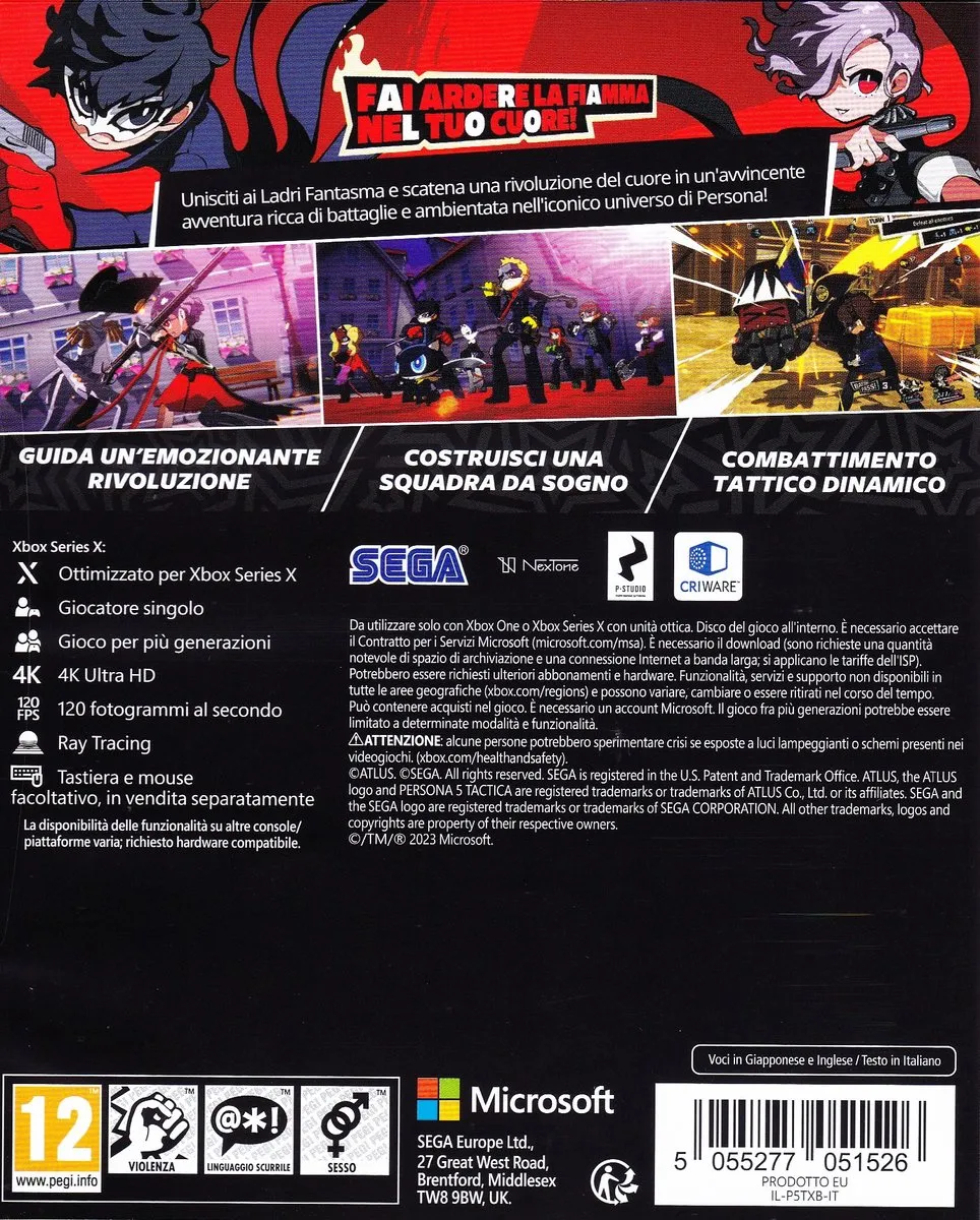 Sega Persona 5 Tactica