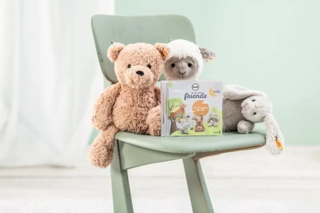 Steiff Knuffel Hoppie de Haas - 18 cm - Multikleur