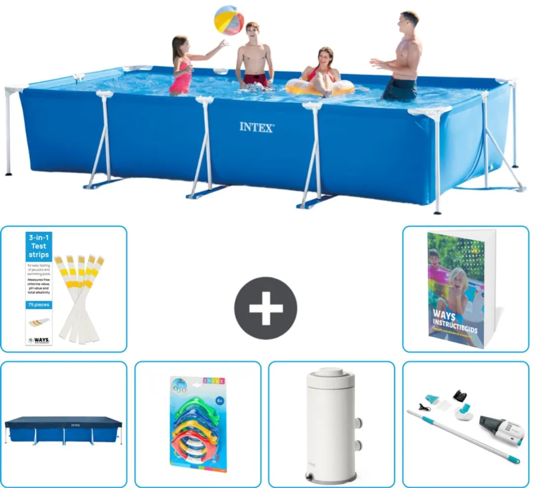 Intex Rechthoekig Frame Zwembad 450x220x84cm