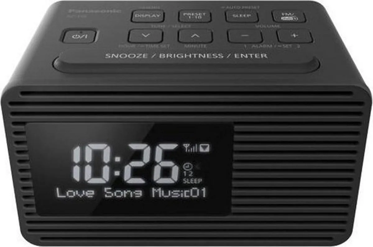 Panasonic RC-D8EG-K Wekkerradio DAB+/FM - Zwart