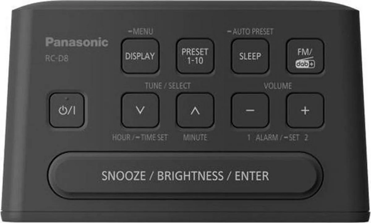 Panasonic RC-D8EG-K Wekkerradio DAB+/FM - Zwart