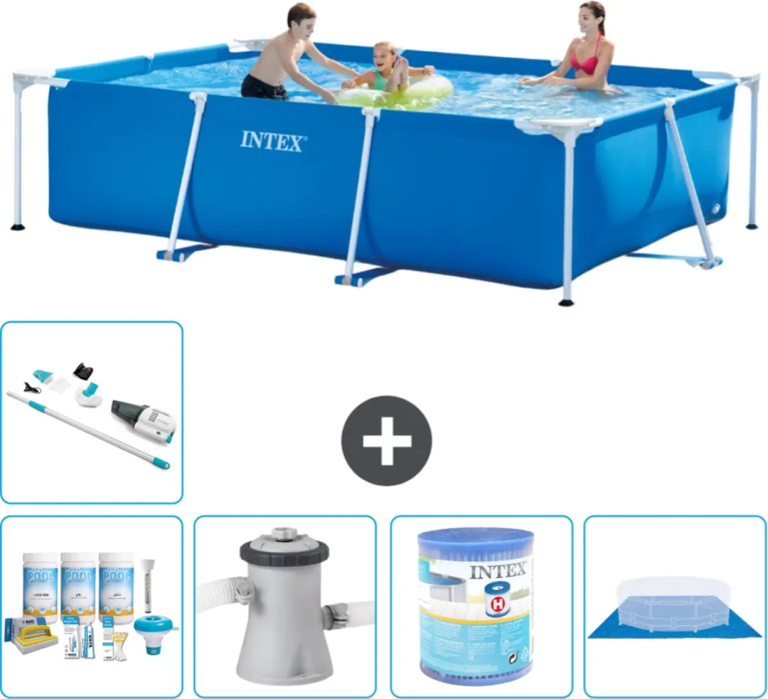 Intex Rechthoekig Frame Zwembad 300x200x75cm