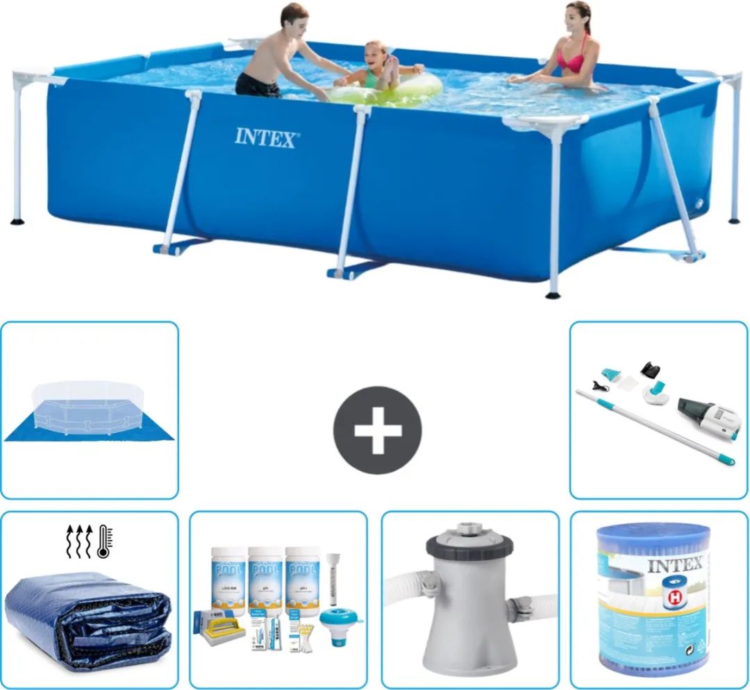 Intex Rechthoekig Frame Zwembad 300x200x75cm