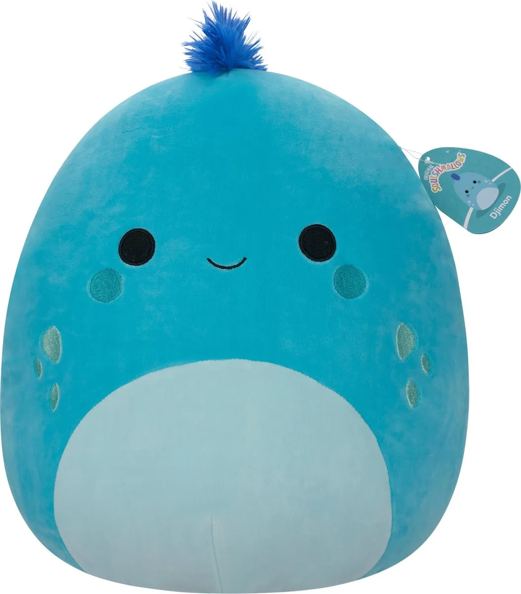 Squishmallows Djimon Cyan Blue Iguana Plush