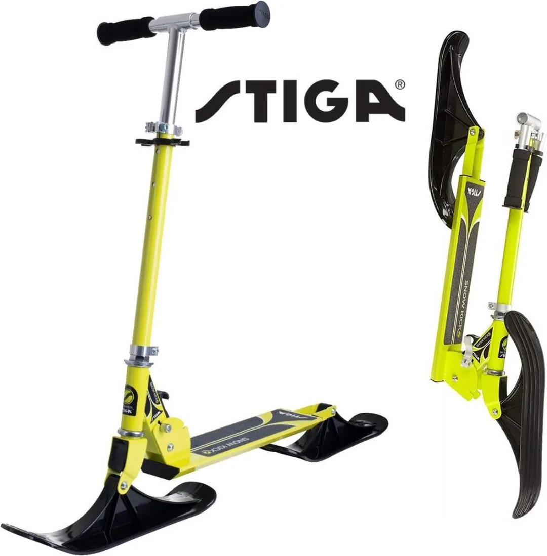 Stiga Snow Kick Lime Sneeuwstep - Opvouwbaar