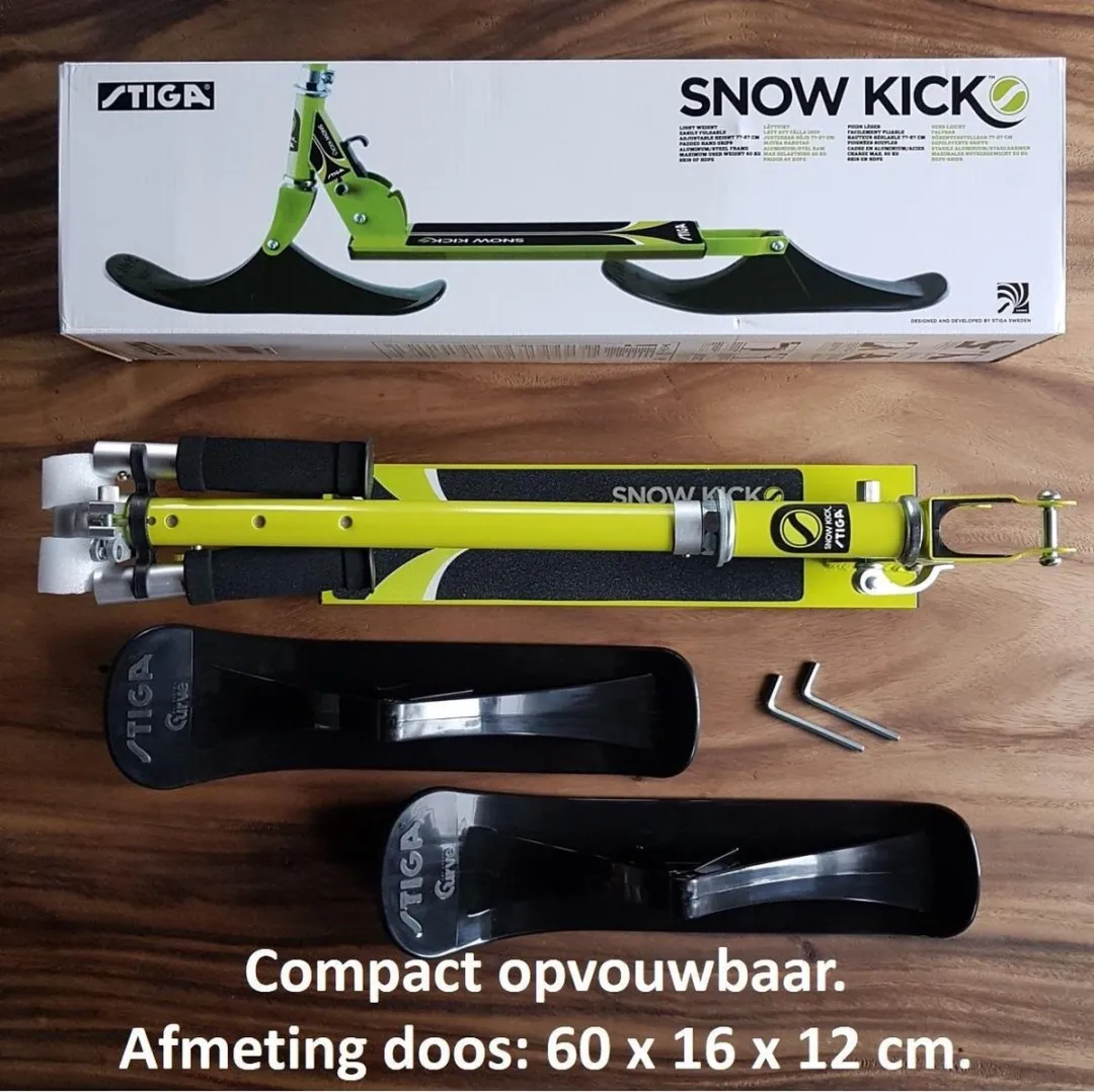 Stiga Snow Kick Lime Sneeuwstep - Opvouwbaar