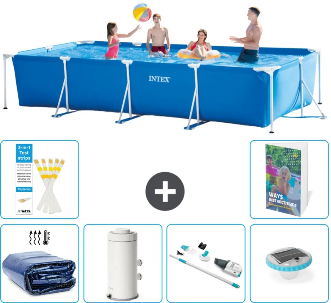 Intex Frame Zwembad 450x220x84cm Blauw