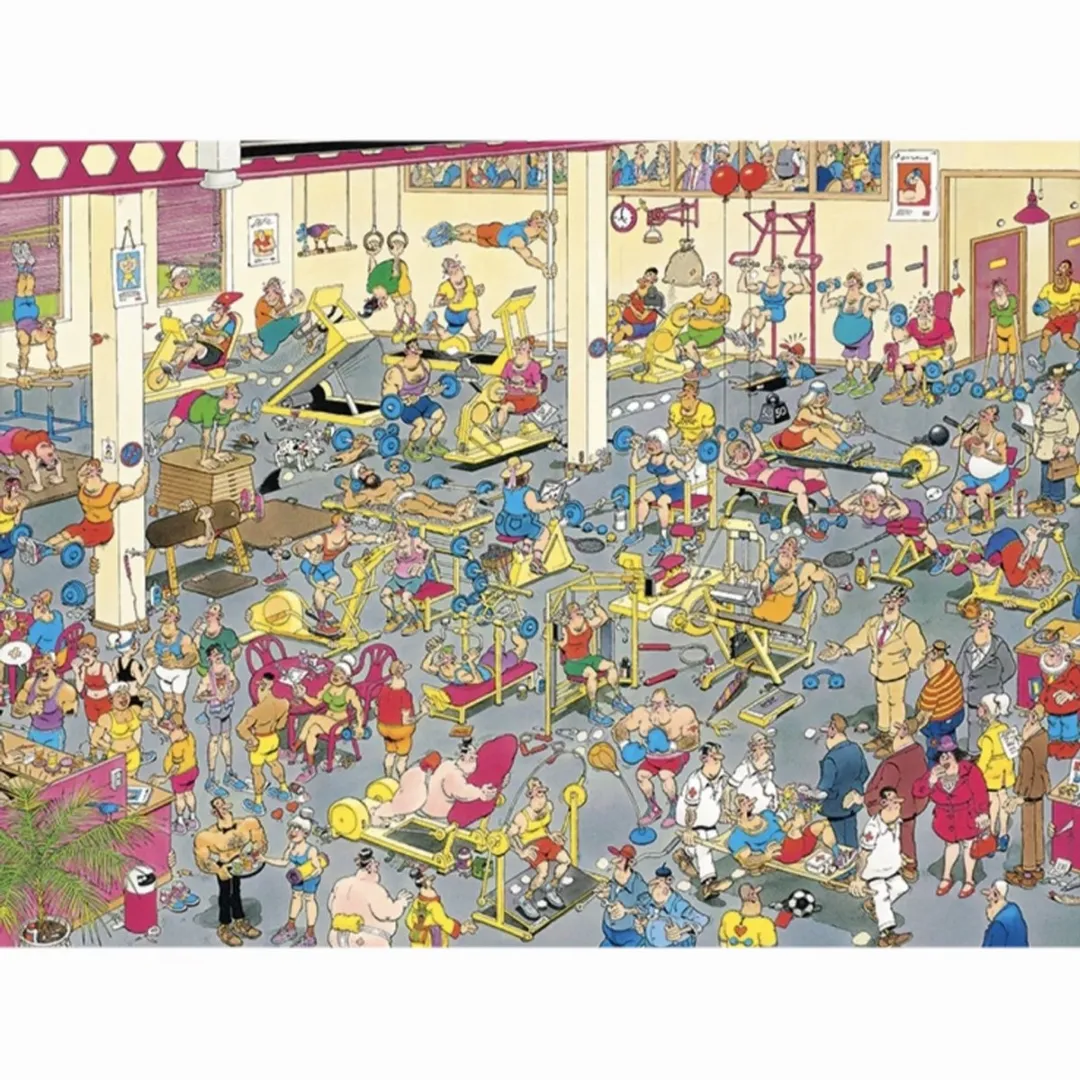 Jumbo Jan van Haasteren In het Fitnesscentrum Legpuzzel 950 Stuks - Multi