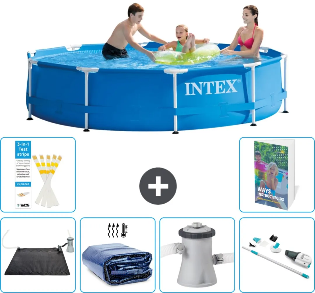 Intex 28200NP-Blauw Rond Frame Zwembad 305x76cm