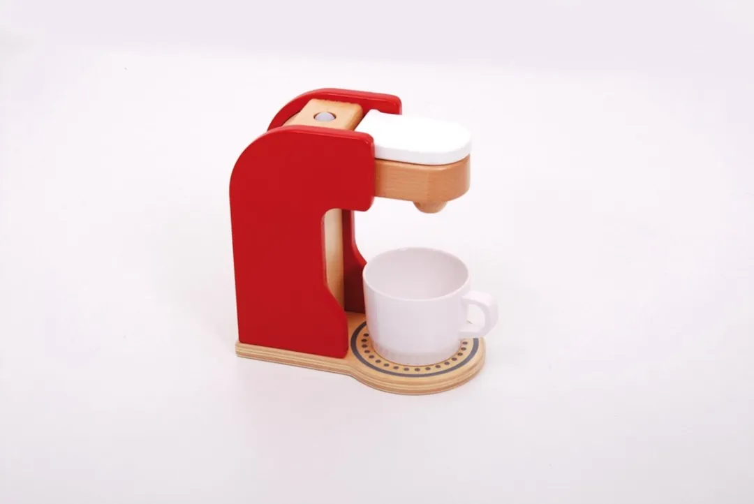 Viga Toys Speelgoedkoffiezetapparaat Beer - Rood