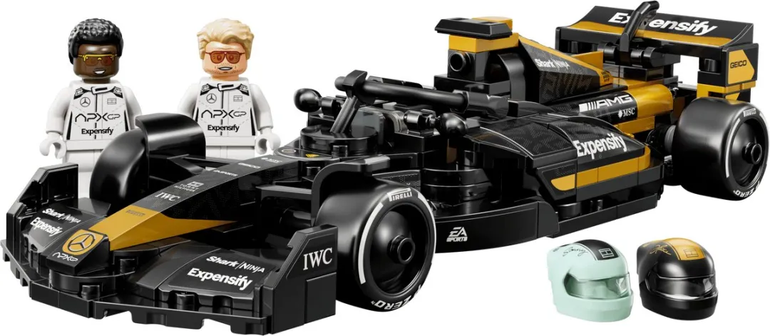 LEGO Speed Champions APXGP Team Racewagen 77252 - 268 Stukken - Zwart/Goud