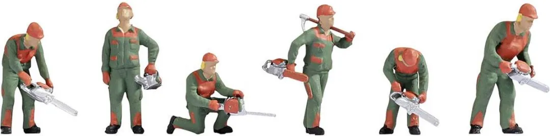 Noch 0045061 Bosbouwarbeider Figuur - Schaal 0 - Meerkleurig