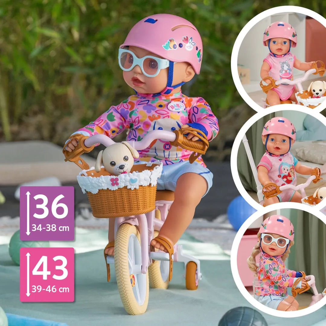 Baby Born Fiets met Lucky - Roze - afbeelding 6 van 6