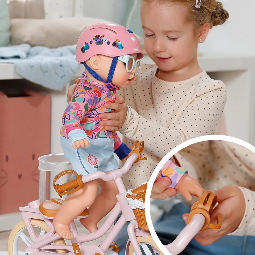 Baby Born Fiets met Lucky - Roze