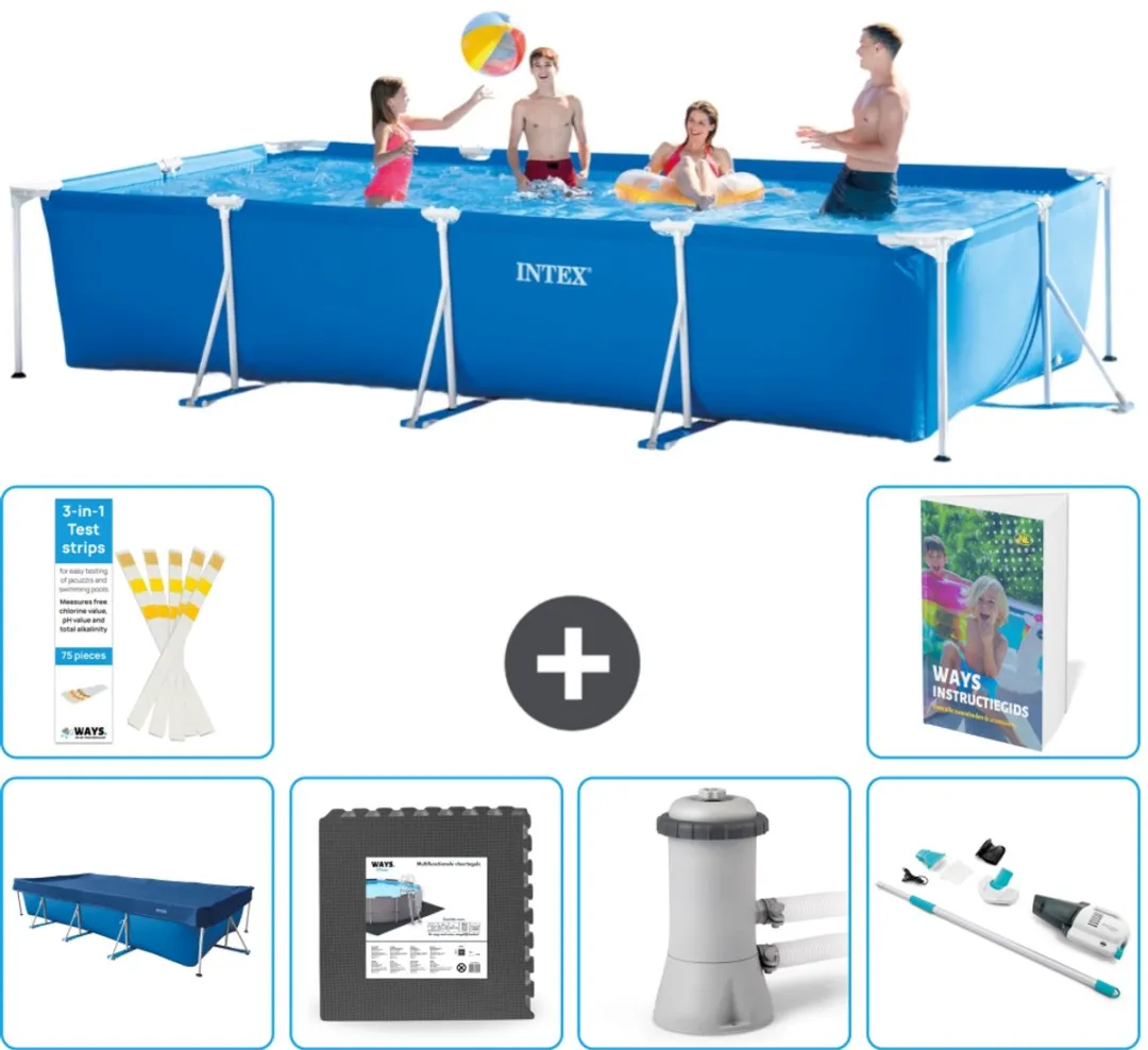 Intex Rechthoekig Frame Zwembad 450x220cm
