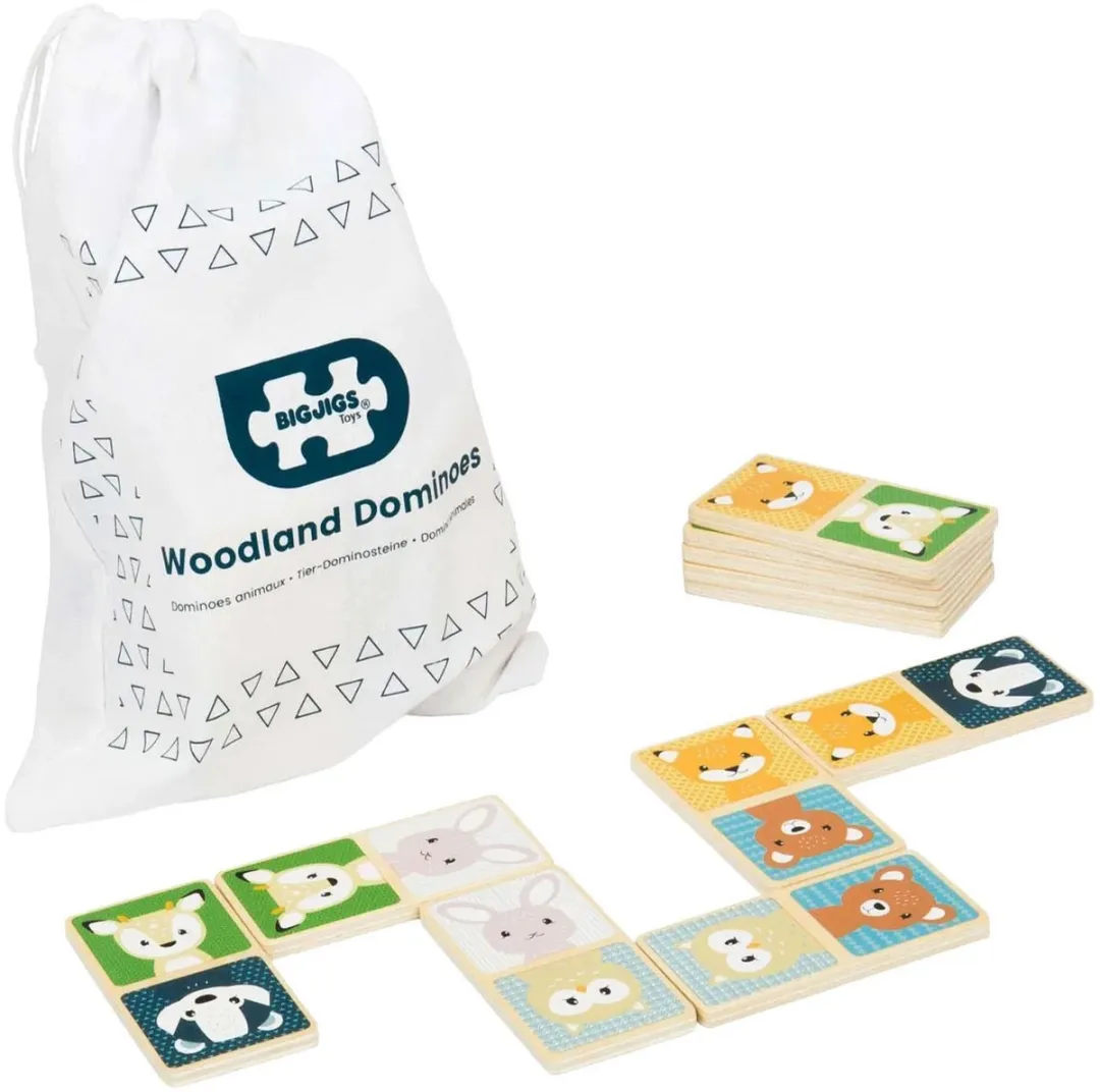 BIGJIGS Houten Domino Wilde Dieren 36013