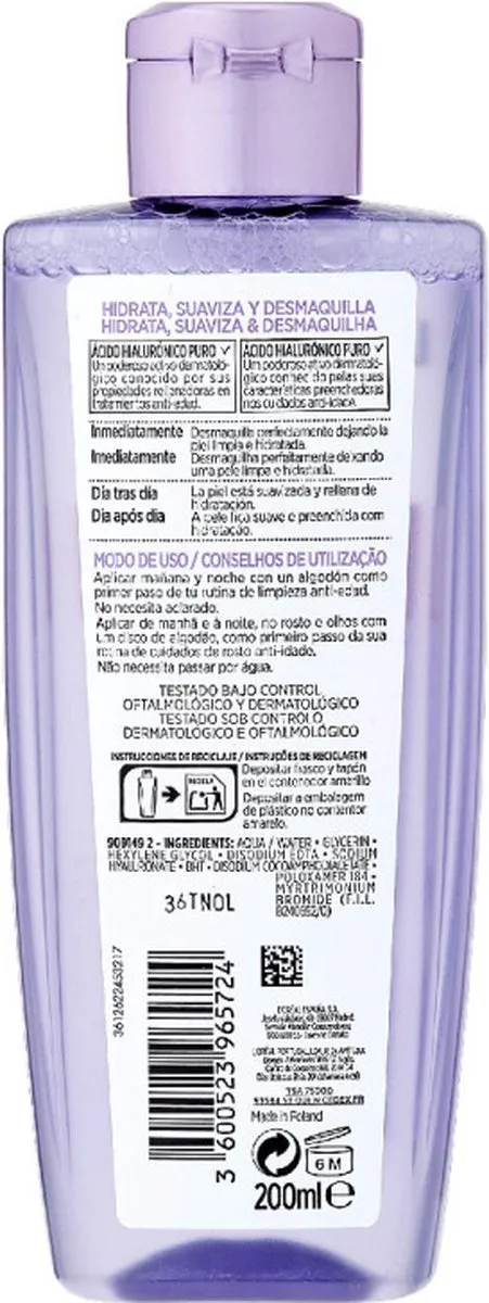 L'Oréal Paris Revitalift Filler Micellair Water 200ml