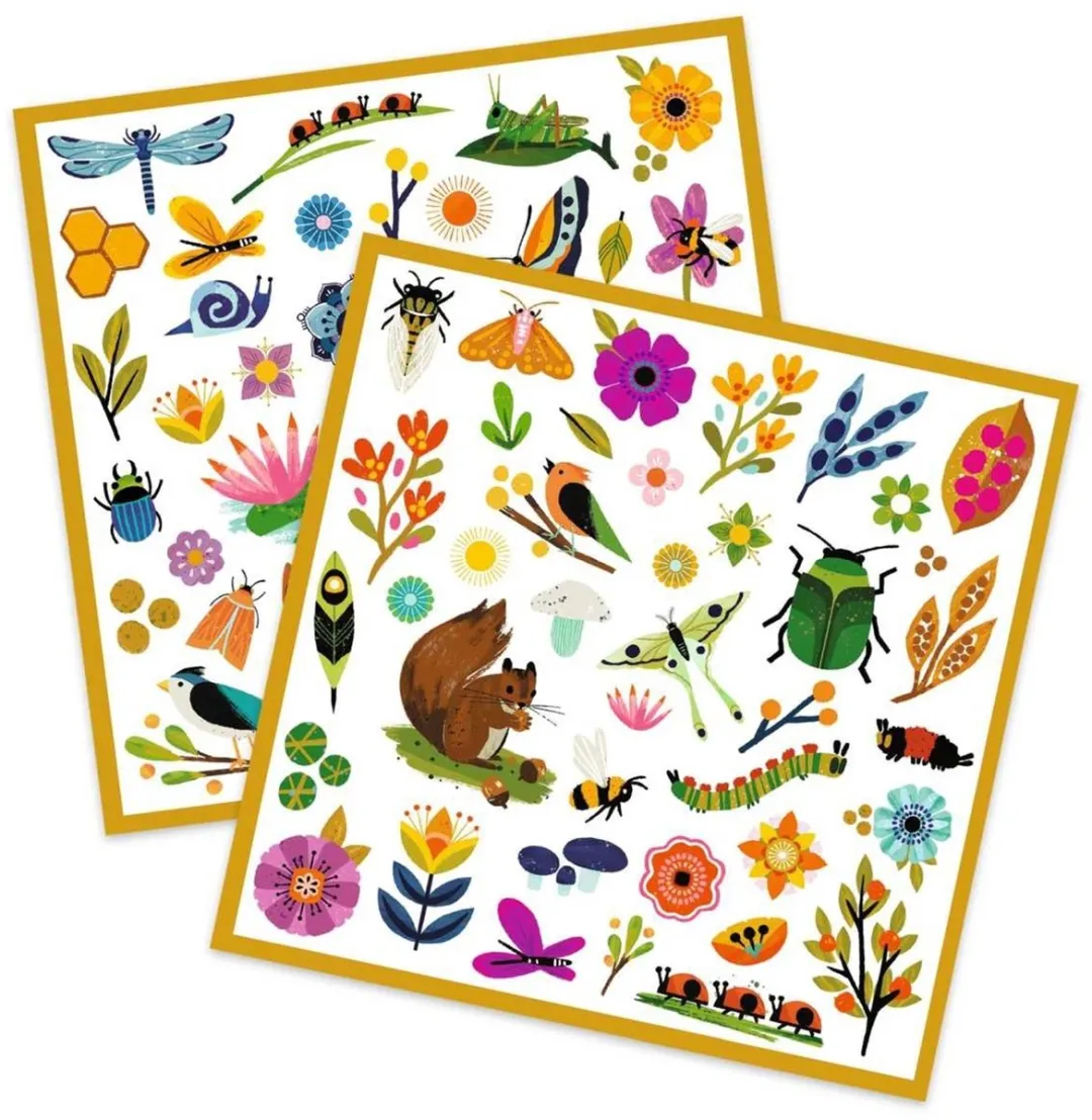 Djeco Stickers Tuin - 160 Stuks - 4 Vellen