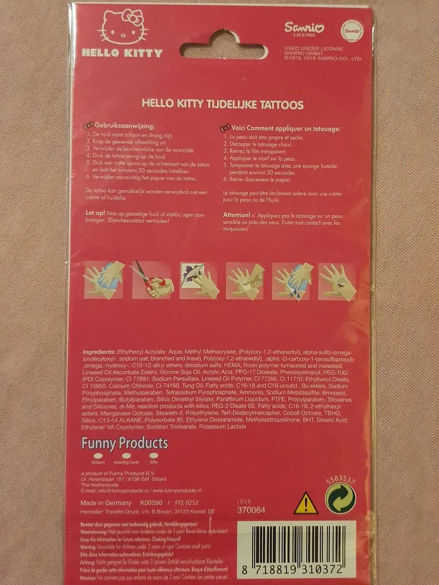 Disney Hello Kitty Tattoos - 13 Stuks
