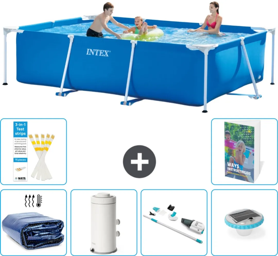Intex Rechthoekig Frame Zwembad 300x200x75cm