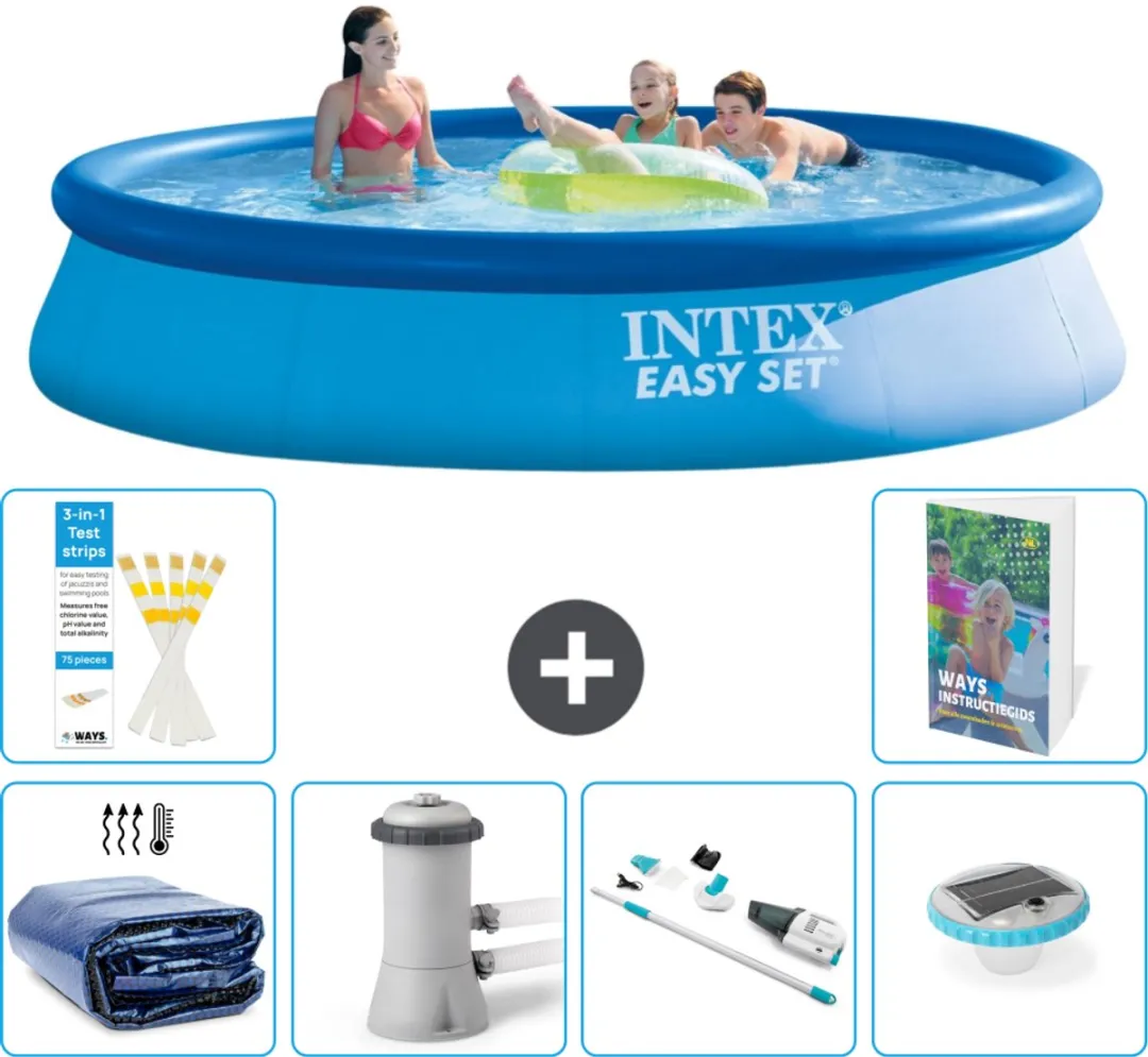 Intex Easy Set Zwembad 396x84cm - 7-delig - Blauw