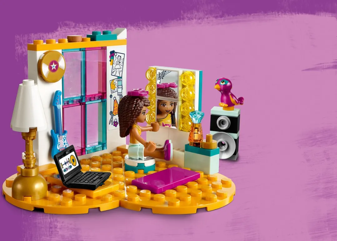 LEGO Friends Andrea's Slaapkamer 41341 - 85 Stukken