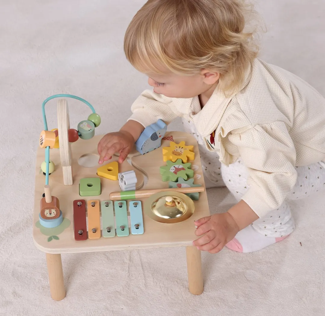 Tooky Toy Houten Activiteitentafel 8-in-1 - Multicolor