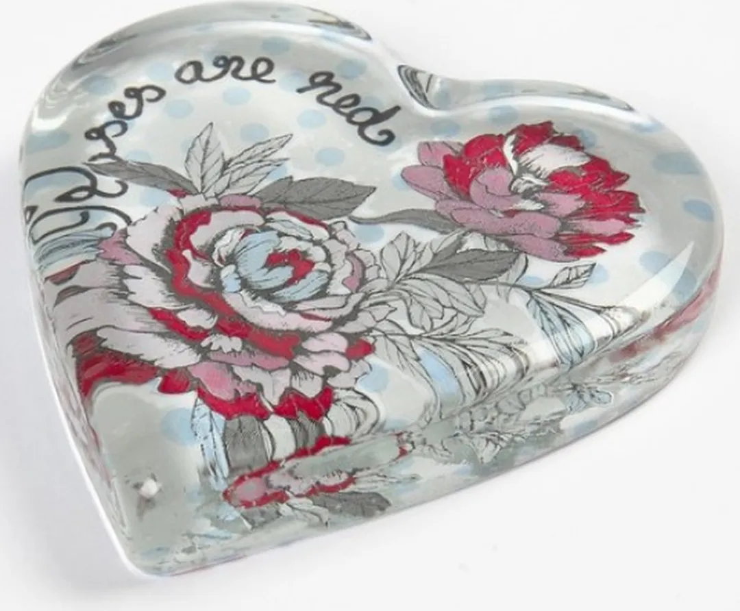 Creativ Company Glazen Hart 9x9cm - Multicolor