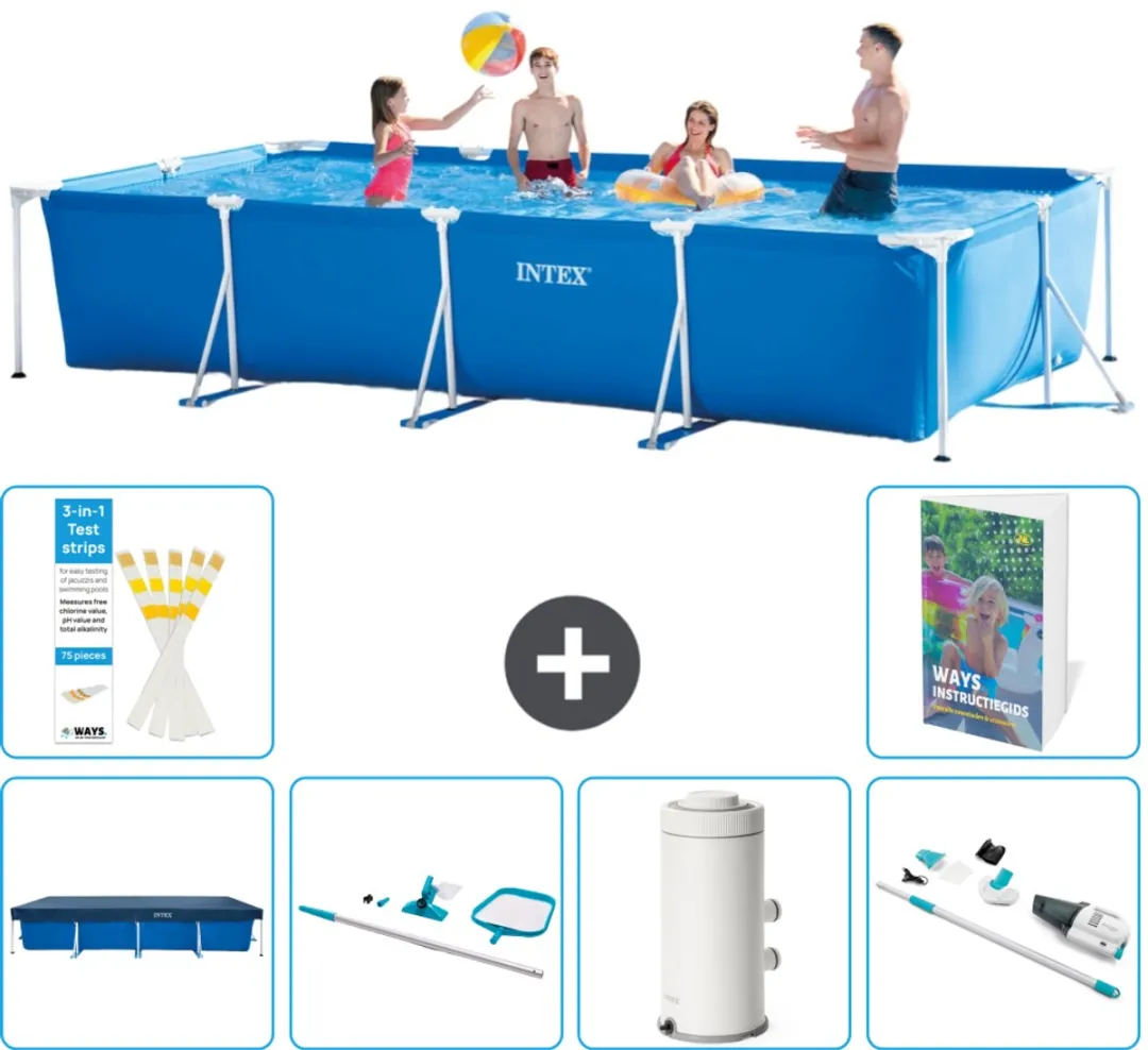 Intex Frame Zwembad 450x220x84cm Blauw