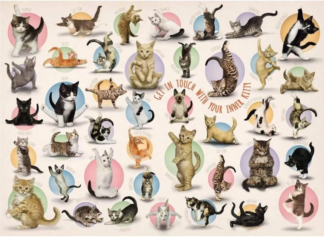 Eurographics Yoga Kittens Puzzel 500 Stuks