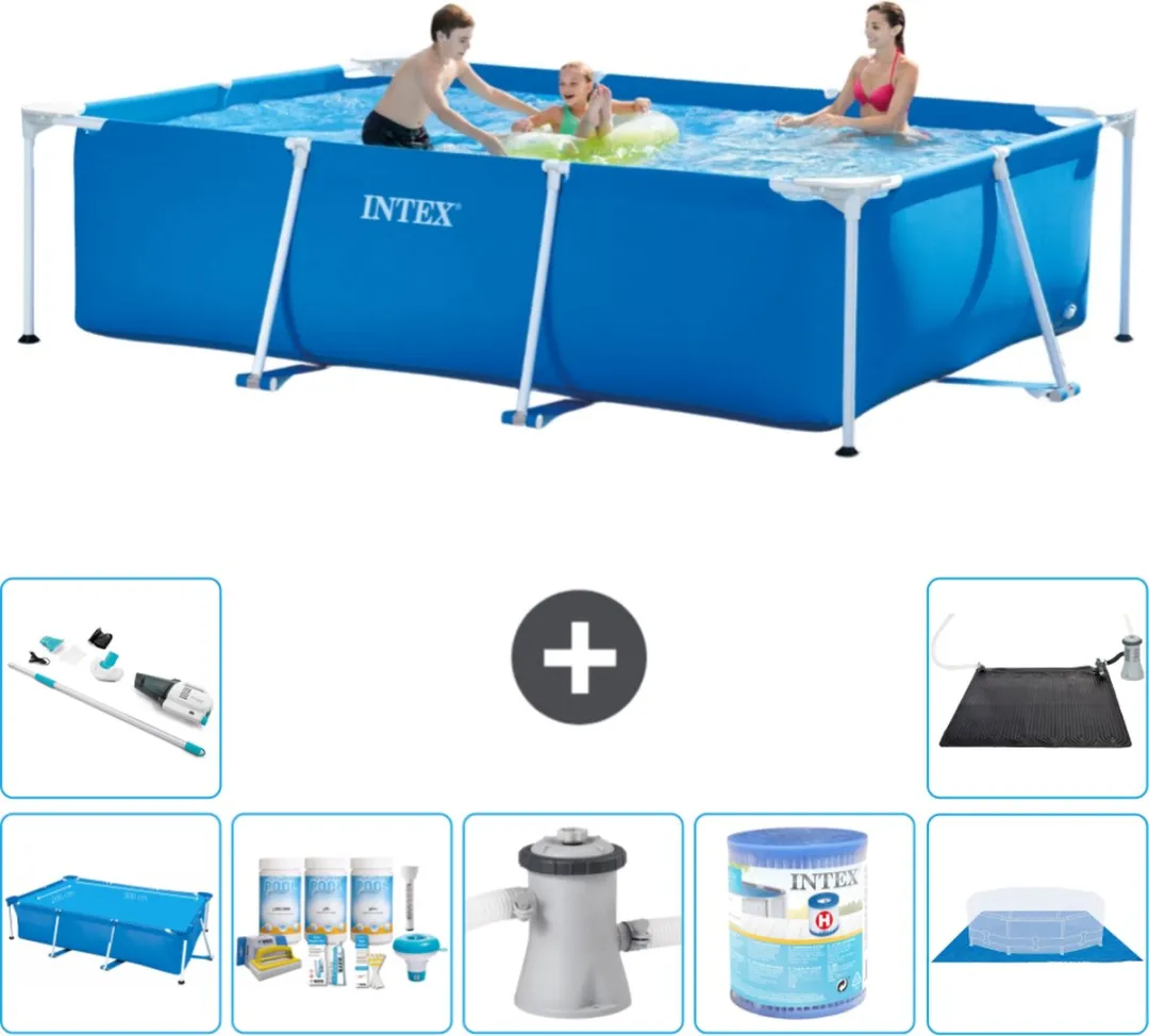 Intex Rechthoekig Frame Zwembad 300x200x75cm - Blauw - MPN 28272NP-Blauw
