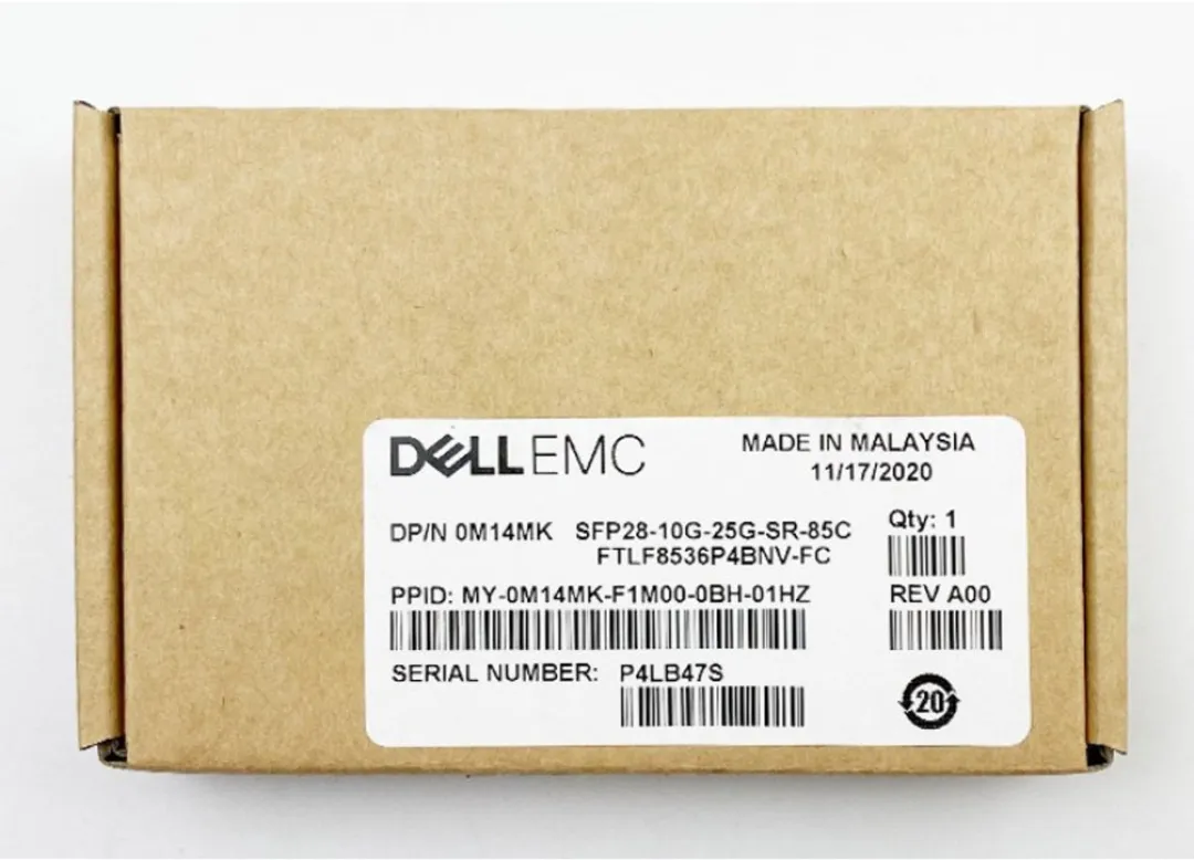 Dell SFP28-10G-25G-SR FTLF8536P4BNV-FC Transceiver