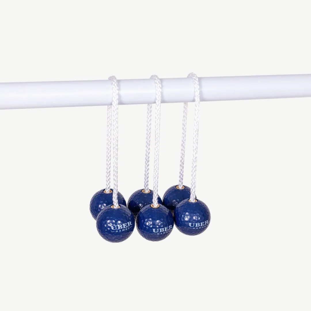 Ubergames Ladder Golf Bolas - 6 Stuks (3 Marineblauw, 3 Wit)