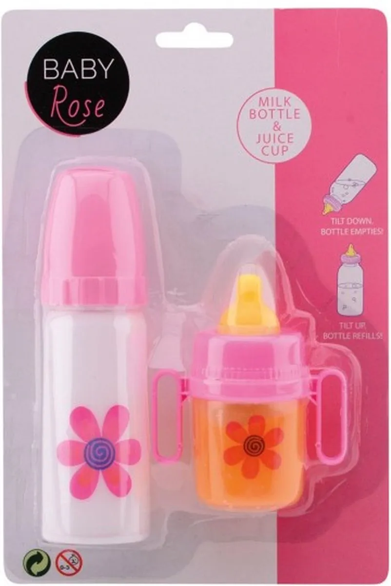 Johntoy Zuigflessen 2 Stuks - Roze - 407-01019