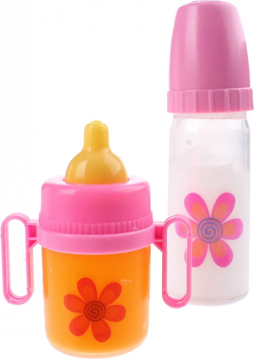 Johntoy Zuigflessen 2 Stuks - Roze - 407-01019