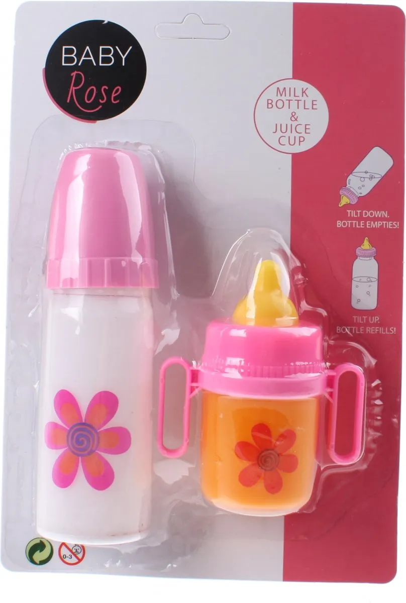 Johntoy Zuigflessen 2 Stuks - Roze - 407-01019
