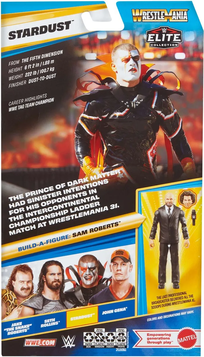 Mattel WWE Stardust Actiefiguur - Multicolor