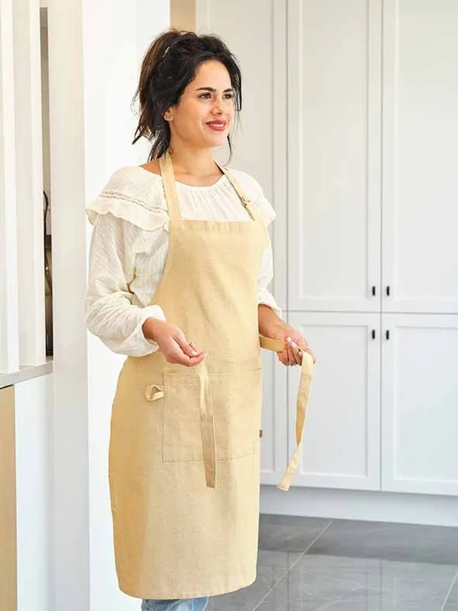 Cosy&Trendy Keukenschort Stoff Amber Gold 5401110265962 - Geel