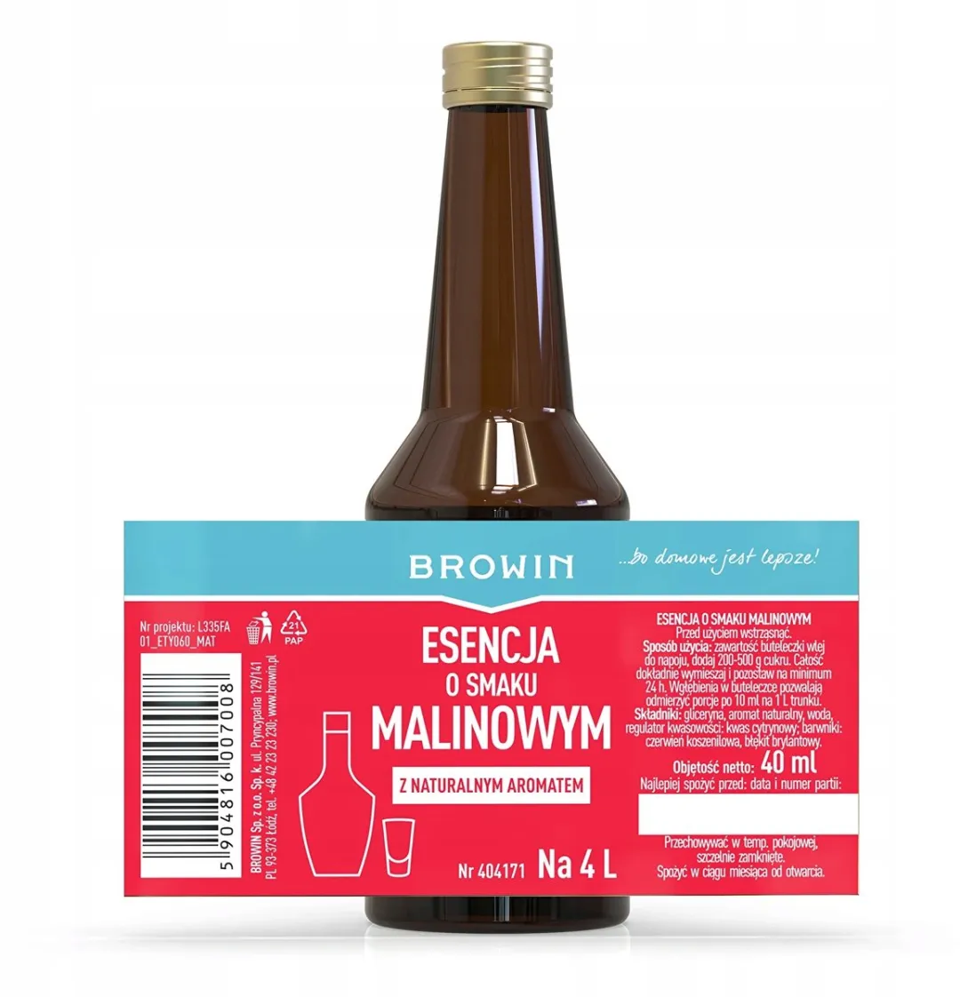 Browin Frambozenlikeur Essentie 40ml - Malinowy