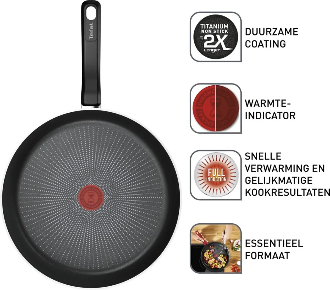 Tefal So Expert Koekenpan 30cm - Inductie - Zwart