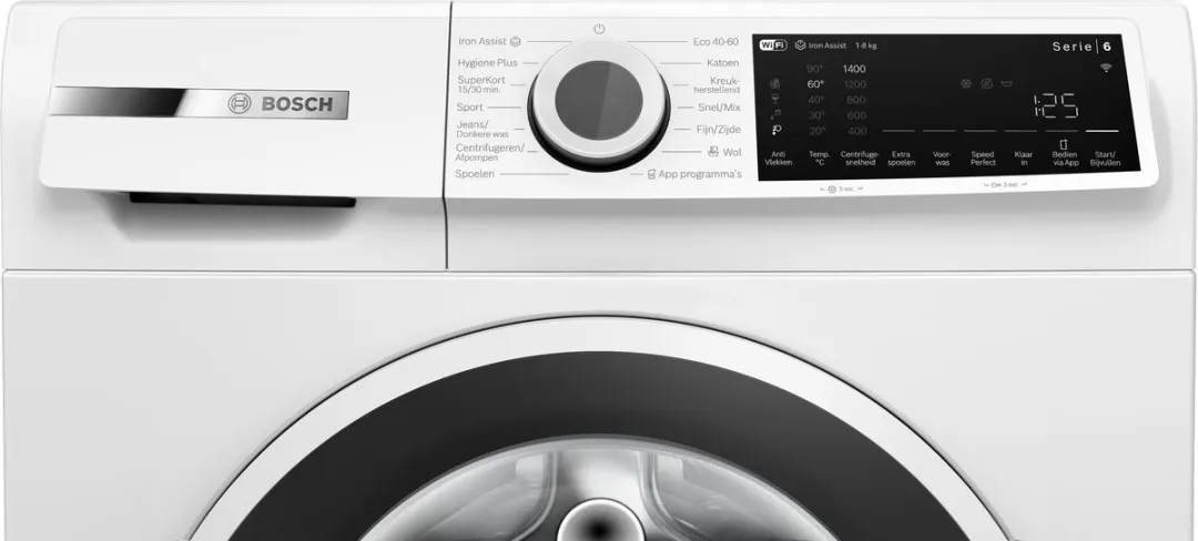 Bosch Serie 6 WGJ23405NL Wasmachine - 8 kg 1400 rpm Wit - afbeelding 6 van 6