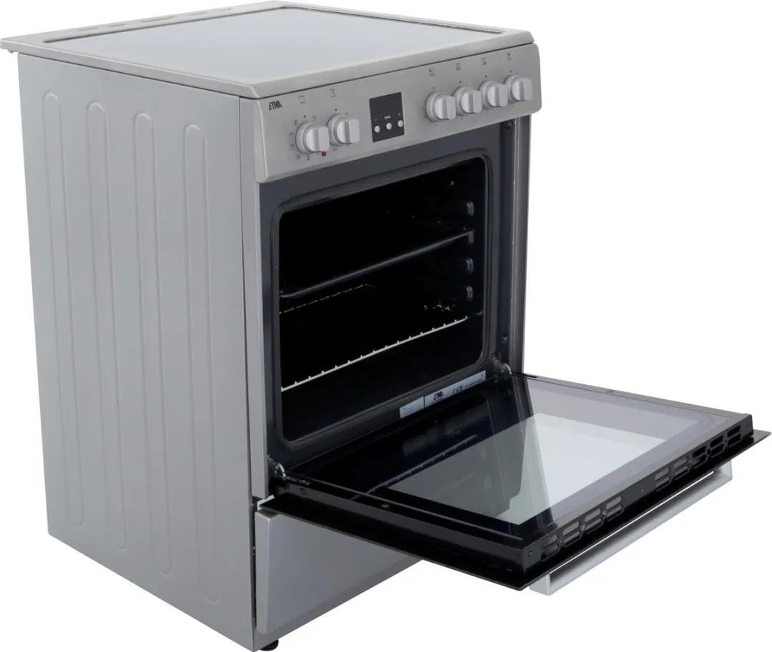 Etna FIV760RVS Vrijstaand Inductiefornuis 60cm - 4 Zones - RVS