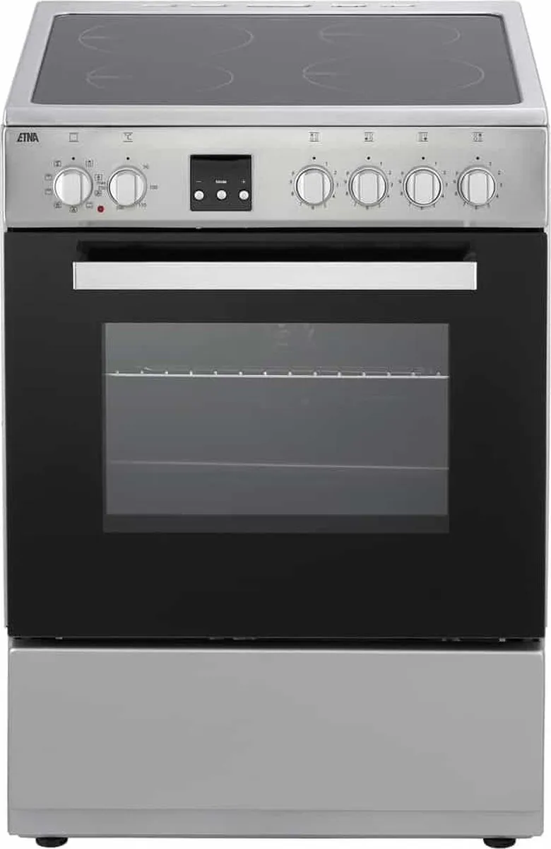 Etna FIV760RVS Vrijstaand Inductiefornuis 60cm - 4 Zones - RVS