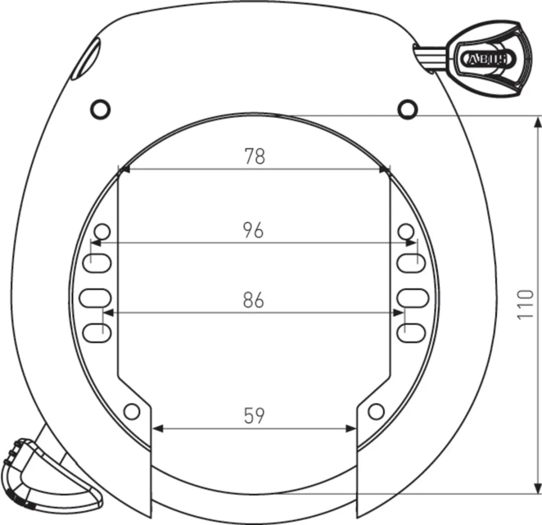 ABUS Ringslot 5750L ART2 PLUS - 1 Stuks - Zwart