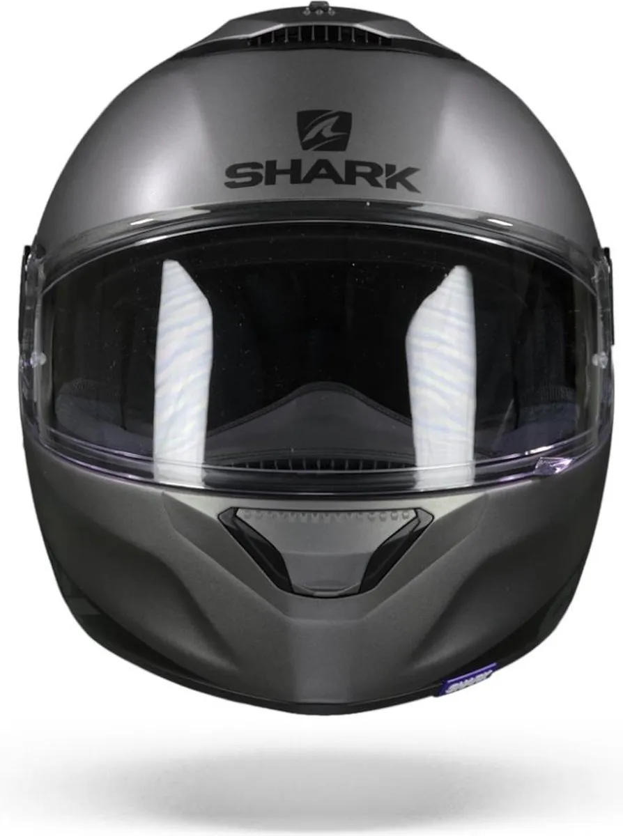 Shark Spartan 1.2 Blank Motorhelm - Mat Antraciet - XL - afbeelding 6 van 6