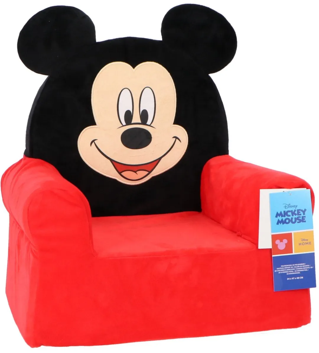 Mickey Mouse Pluche Stoel - 3D