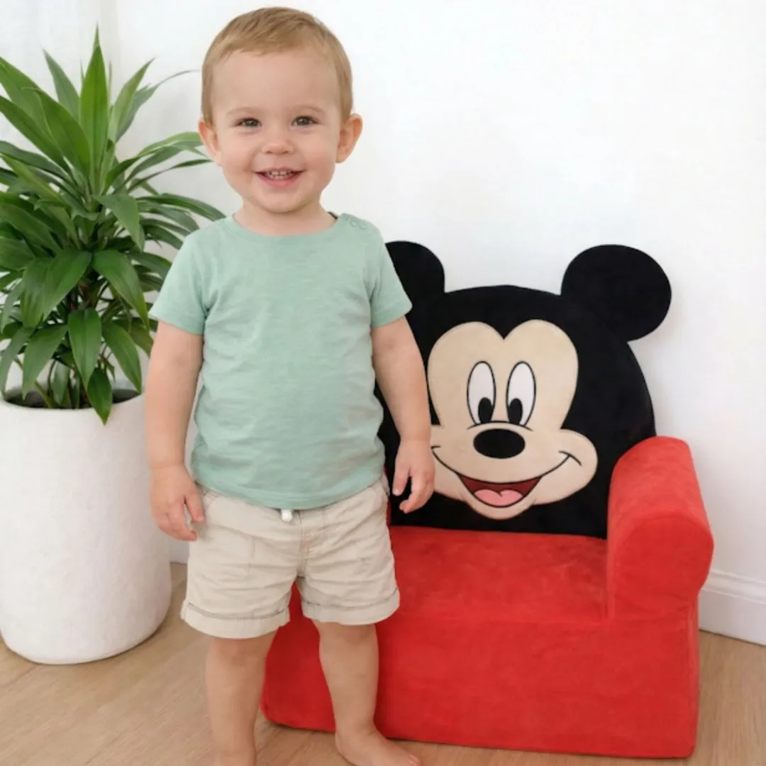 Mickey Mouse Pluche Stoel - 3D