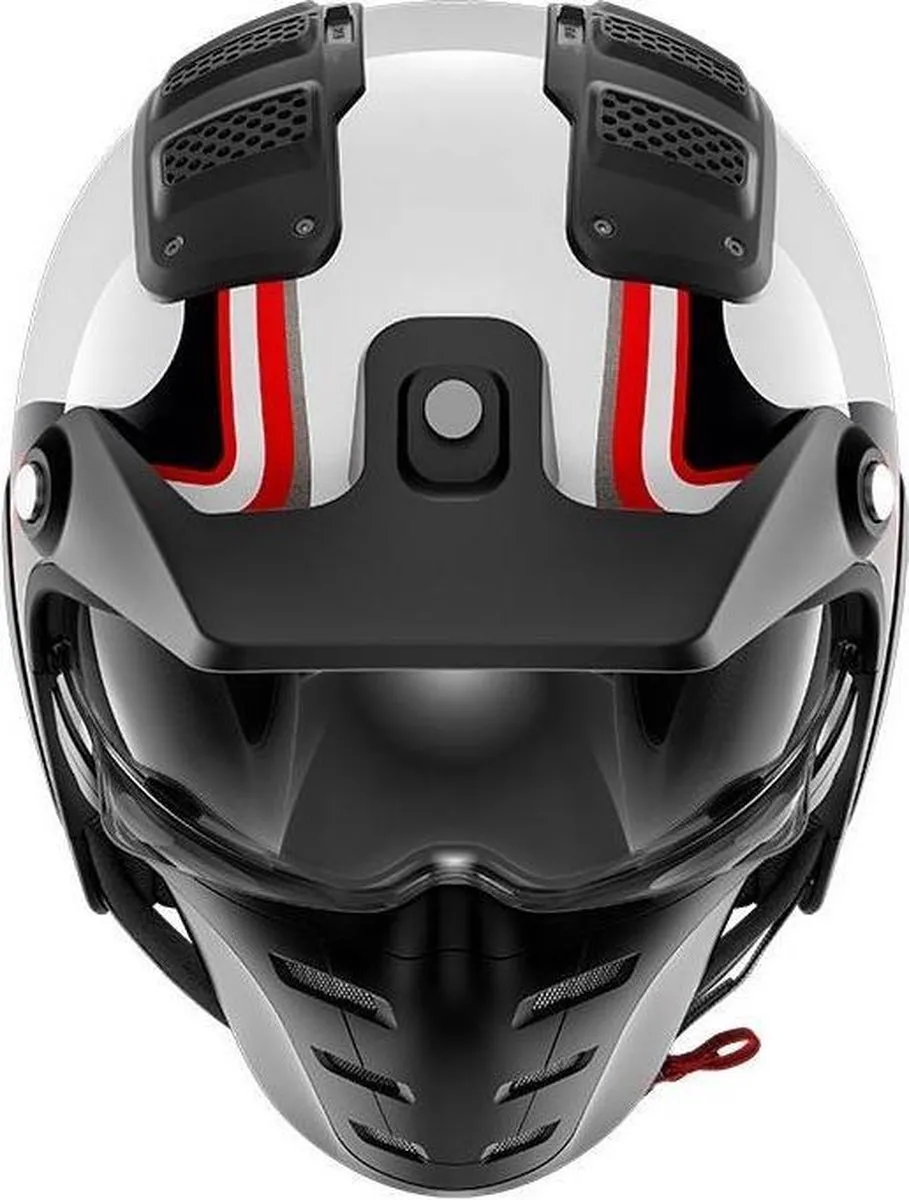 Shark X-Drak Hister Motorhelm - XS - Zwart/antraciet/oranje