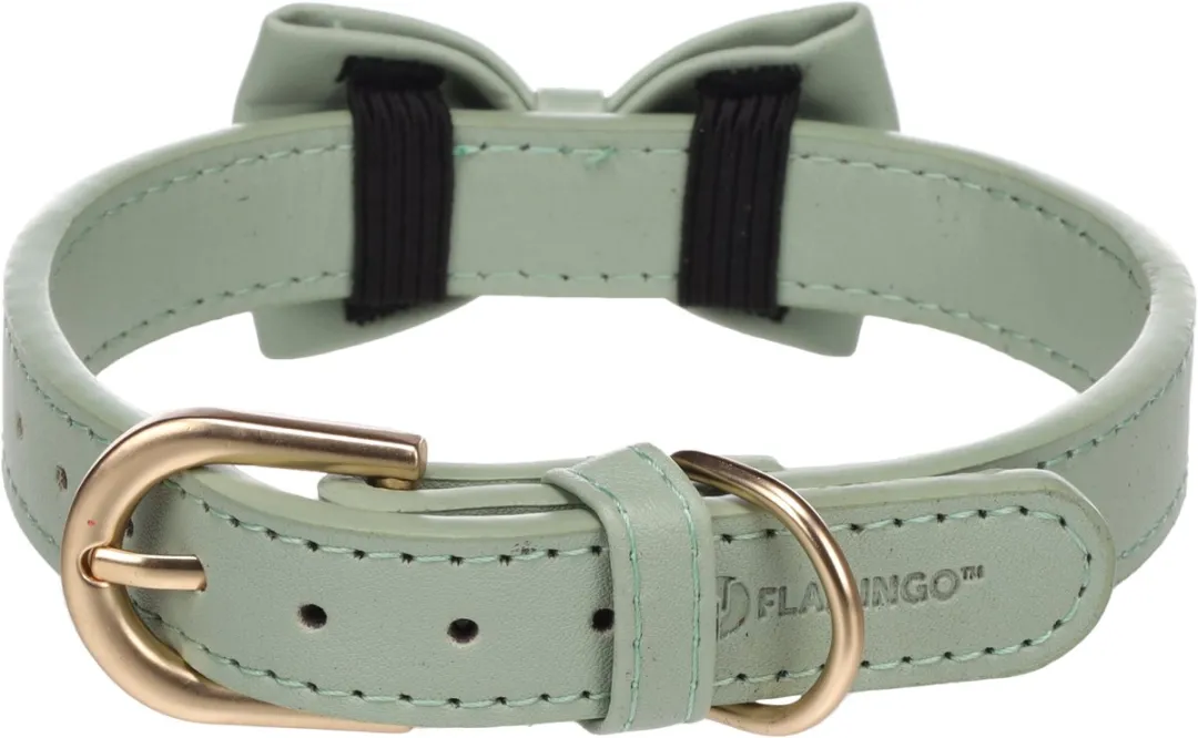Flamingo Hond Halsband Nela Muntgroen S/M 31-39cm